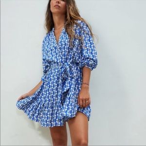 BLUE PATTERN ZARA DRESS